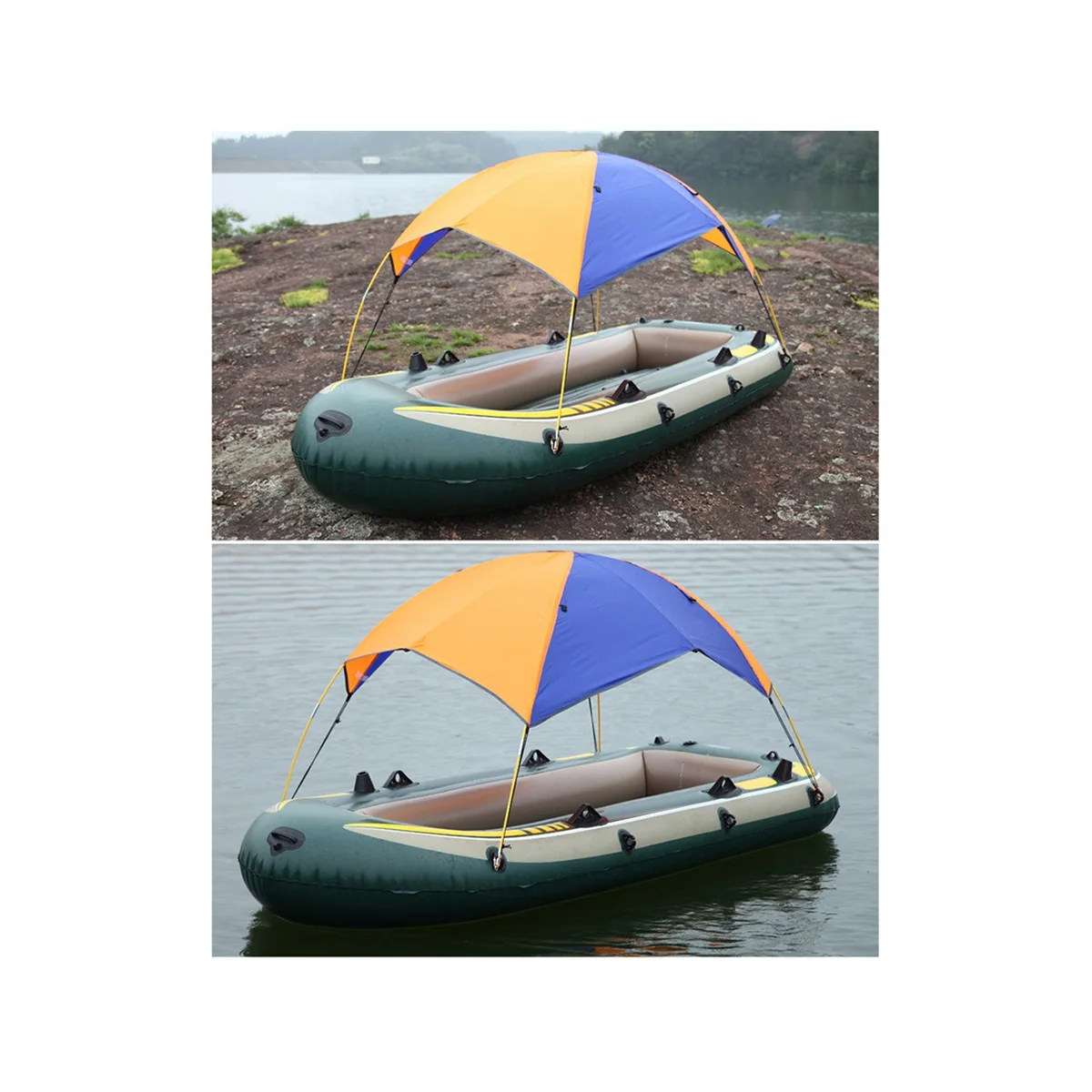 Barco Dossel de Sombra de Chuva à Prova de Abrigo Inflável Canoa Navio Iate de Caiaque Protetor solar Toldo para a prática do Caiaque à Deriva