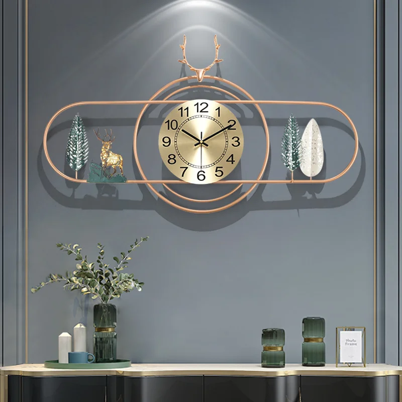 Sala de estar Digital relógio de parede frete grátis suspensão sala 3d grande relógio de parede incomum Design moderno e de luxo, decoração de casa Wanduhr