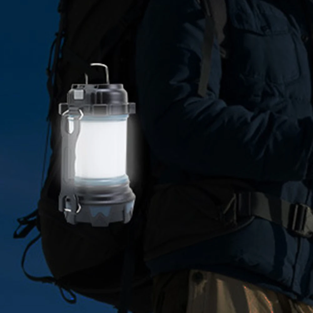 Portátil Camping Luzes 800mA 6-modo LEVOU Lanterna Camping Barracas lâmpada ao ar livre Caminhada de Emergência Noite Pendurado lâmpada Recarregável USB