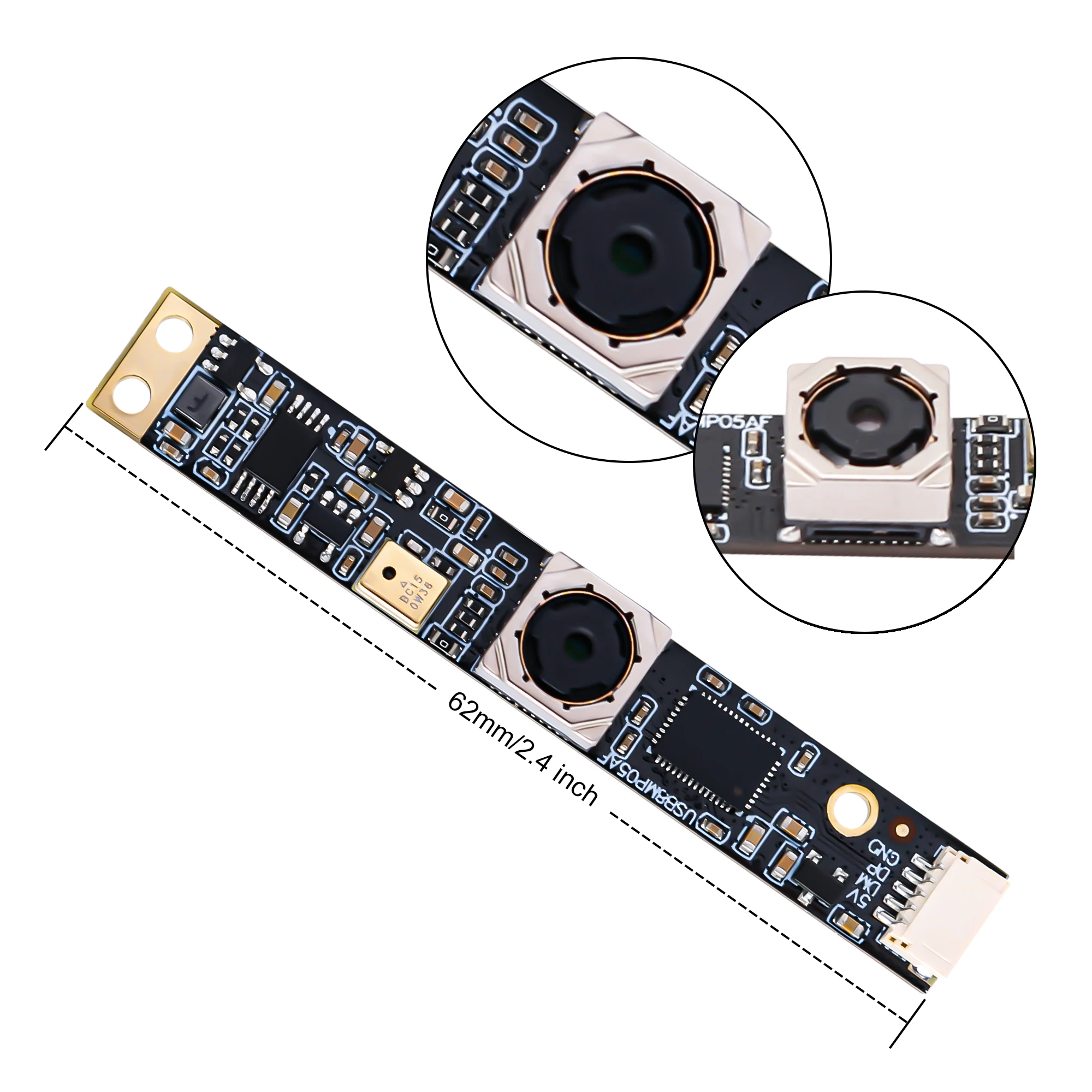 ELP foco Automático Mini Câmera de 8MP Webcam HD de 3264X2448 IMX179 Embeded USB Módulo de Câmera com Microfone para Digitalização de Documentos