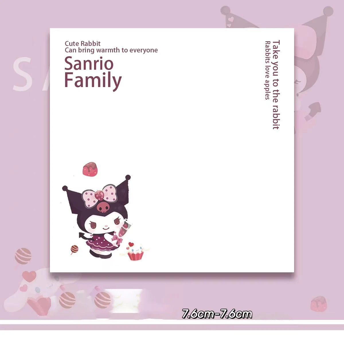 Sanrio, Livro De Nota, Livro Kuromi Minha Melodia Cartoon Simplicidade Natural Tearable Menina Alunos Decorativos Nota Manual Bloco De Notas Nota