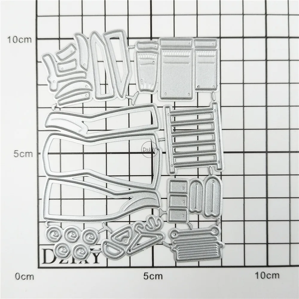 DzIxY Cabides de Metal cortantes para Fazer do Cartão Kit de Relevo de Papel Scrapbook Estênceis Bolsos do Armazenamento de Suprimentos