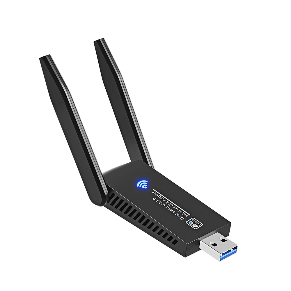 1300M Wi-Fi USB Placa de Rede sem Fio USB 3.0 Dongle 5ghz WiFi5 Adaptador Dual Band WiFi Cartão Para PC Laptop Windows MaxOS