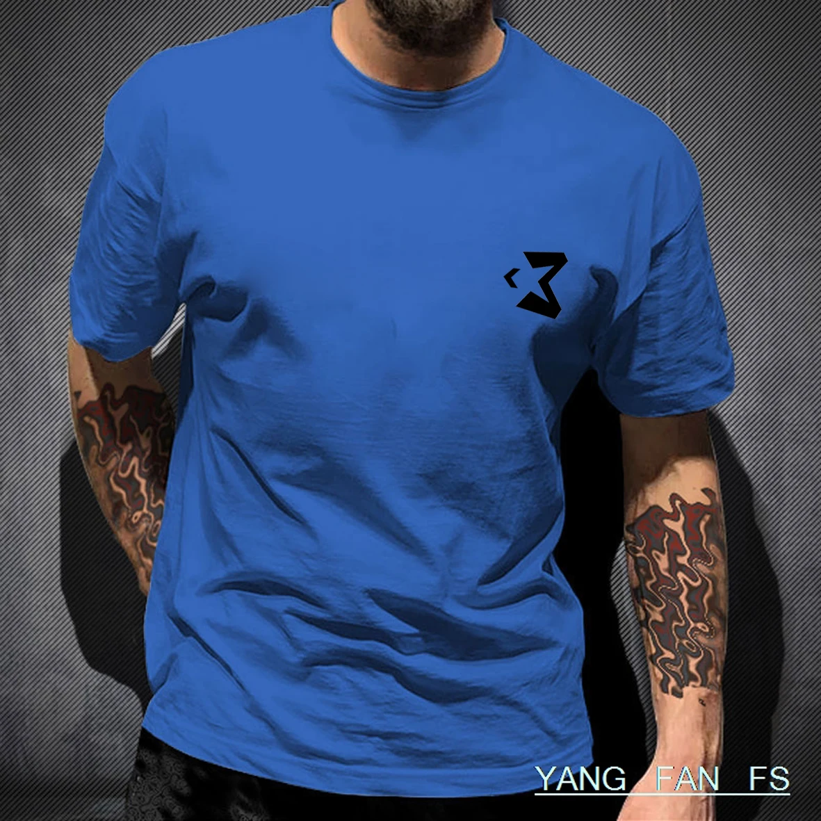 2023 Verão dos Homens Novos do Movimento Marca de Luxo da Marca T-shirt masculina Casual de Alta Qualidade de Algodão em torno do Pescoço T-shirt Básica