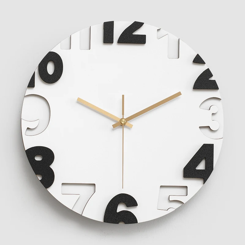 Nordic Digital Relógio de Parede Minimalistas Silenciosa Sala de Relógio de Luxo Cozinha Decoraction Home Design Gadgets e Acessórios Espiritual