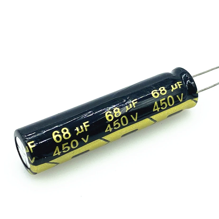 6pcs/monte 68UF 450v 68UF capacitor eletrolítico de alumínio tamanho 13*50 20%