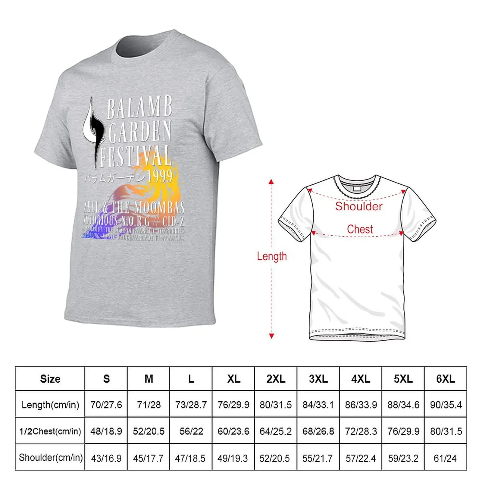 Balamb Garden Festival T-Shirt mais o tamanho de t-shirts Estética roupas funny t-shirt gráficos de t-shirt dos Homens t shirts