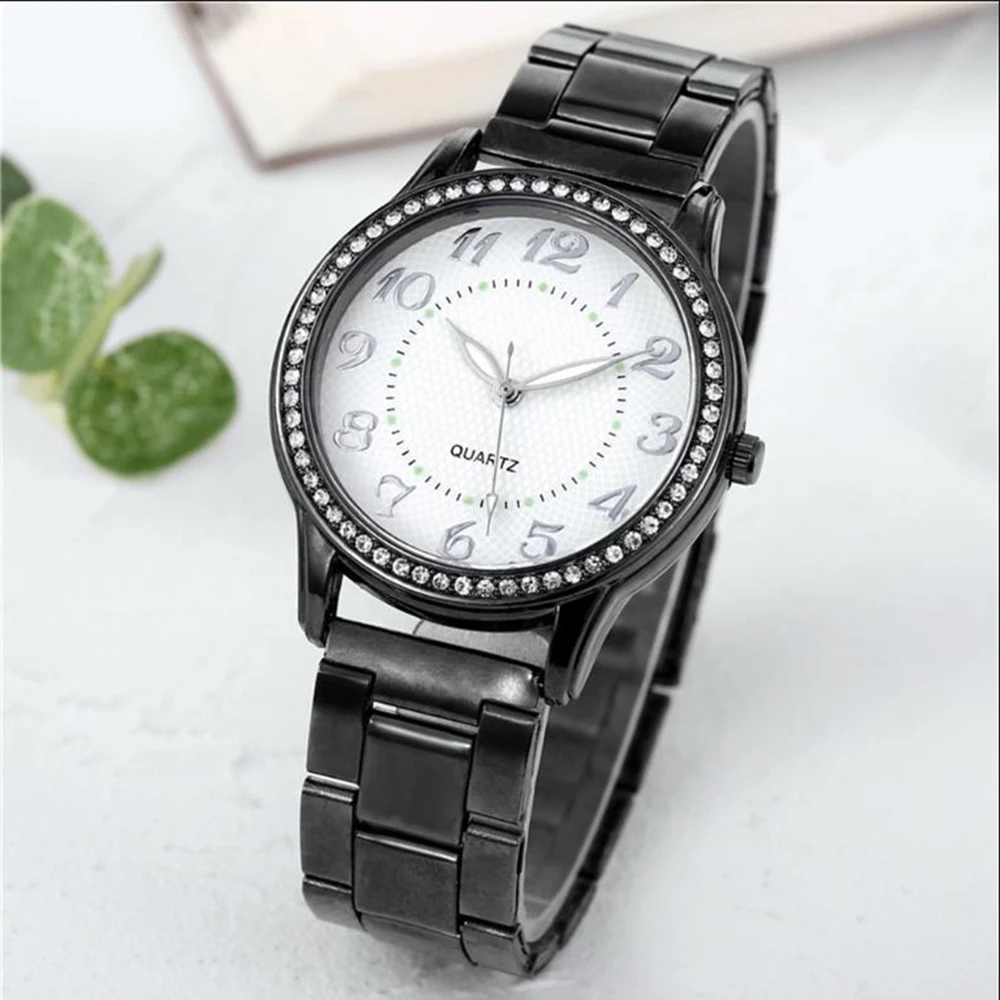2023 Novo de Luxo Aço Inoxidável do Relógio de Quartzo, Grande Marcação Casual Requintado Relógio de Pulseira, Mulheres de Negócios, Relógio Reloj De Mulher