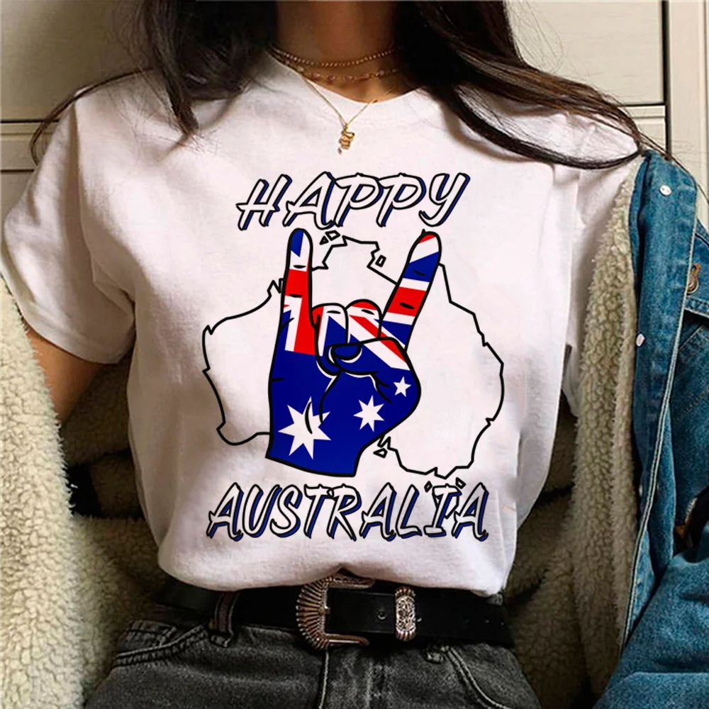 austrália mulheres maiores de anime streetwear camiseta menina roupas engraçadas