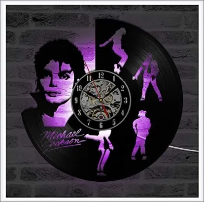 Michael Jackson Vinil De Parede Led Relógio Disco De Vinil Relógio De Parede Casa Decoração Criativa Decoração Da Parede Relógio De Parede Design Da Sala De Arte De Parede