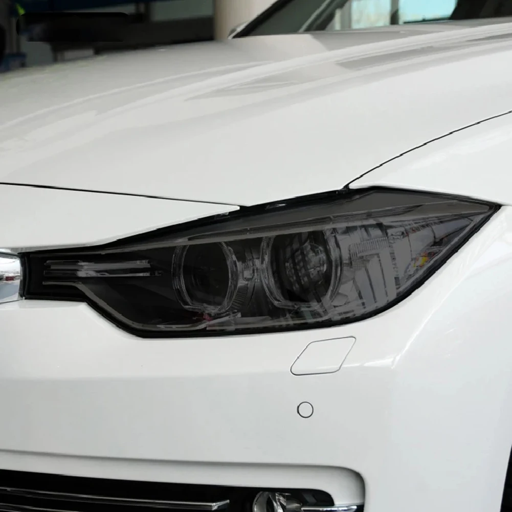 Farol Dianteiro do carro de Capa TPU Película Protetora para BMW Série 3 F30 F31 2013-2019 Fumado Preto