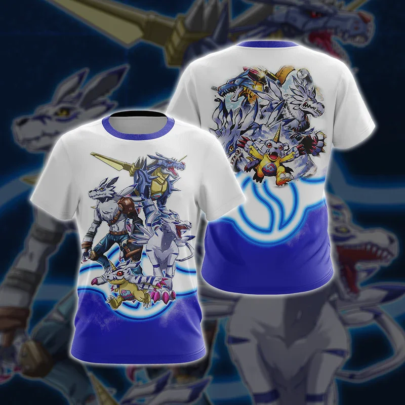 Anime T-Shirts Digimon Adventure 3D Impresso Streetwear Homens Mulheres da Moda Oversized de Manga Curta T-Shirt Miúdos Tees Tops de Roupas
