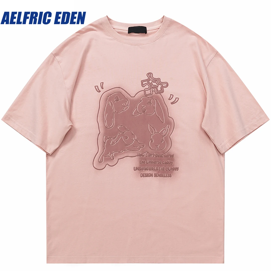 Aelfric Eden Coelho De Quebra-Cabeça Gráfico T-Shirt 2023 Homens De Streetwear De Algodão Macio Camiseta De Verão Harajuku Camiseta Unisex Hip Hop Top Tee