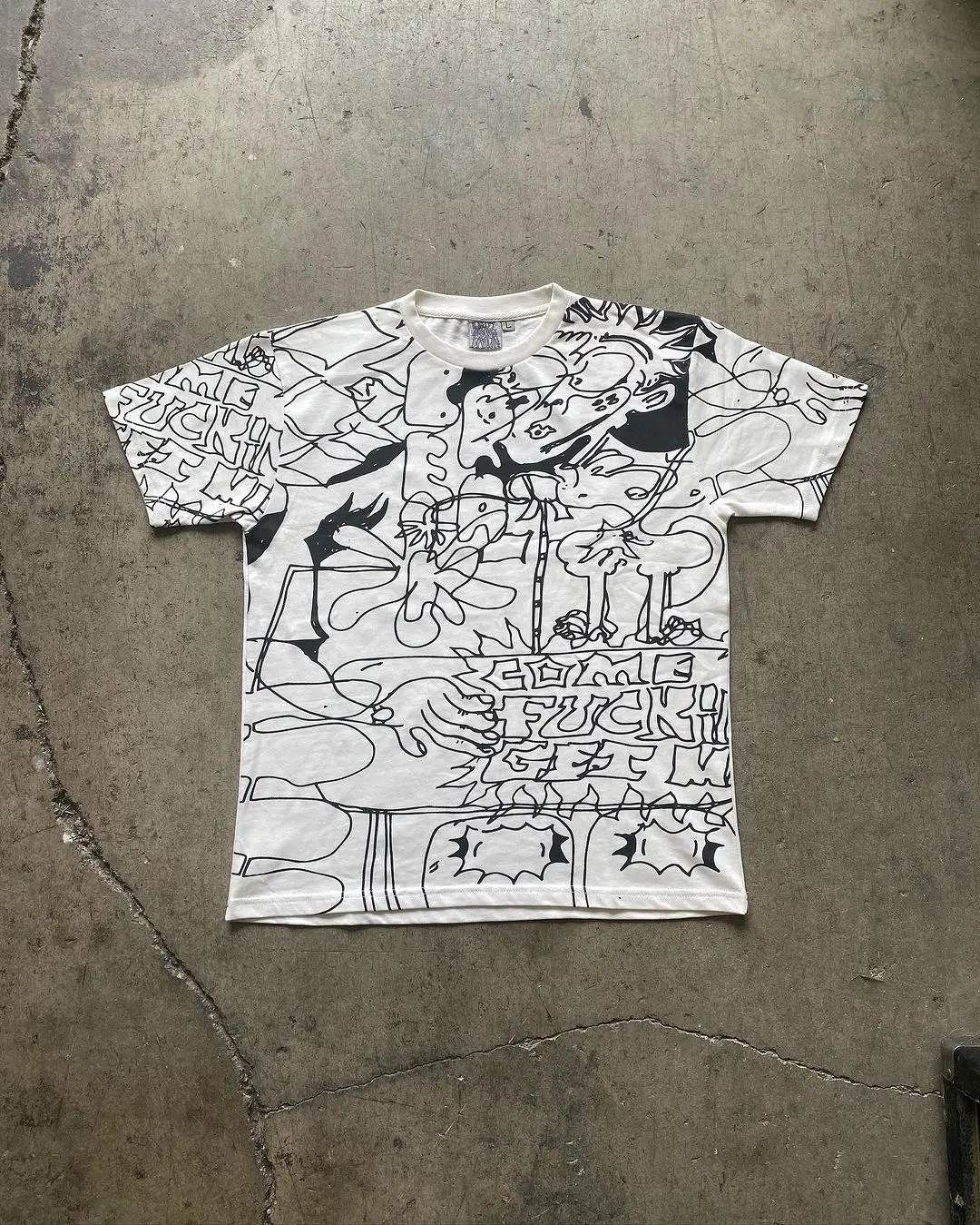 T-shirt Punk Grande Letra Padrão de Impressão Harajuku Casual Solta Superior de Mulheres do Hip-hop Gótico T-shirt Rua Roupas coreano Moda