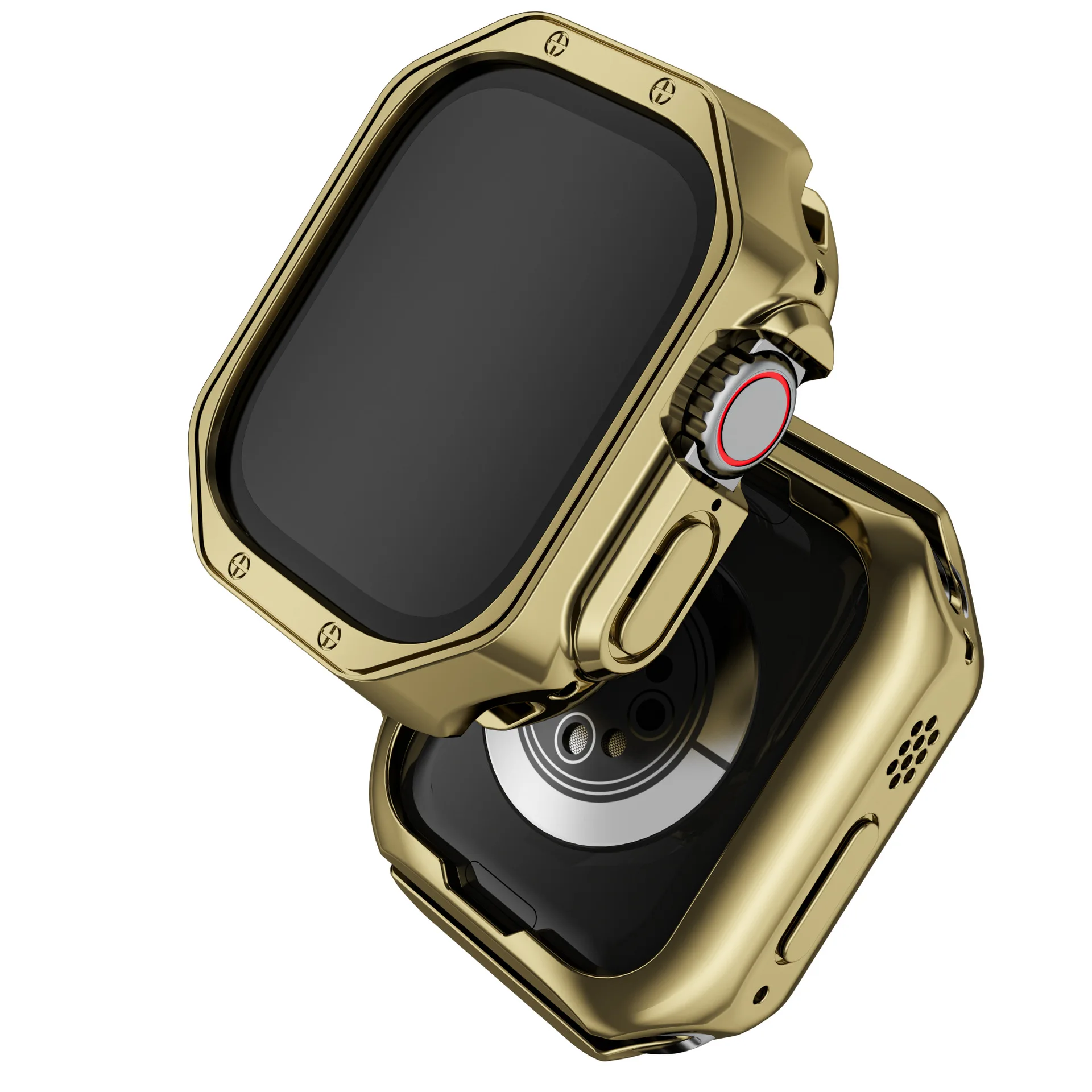 Protetor de pára-choque para a Apple Relógio Ultra Caso de 49mm 45mm 44mm 42mm 41mm 40mm TPU Macio Armadura de Cobertura para iWatch Série 8 7 SE 6 5 4 3
