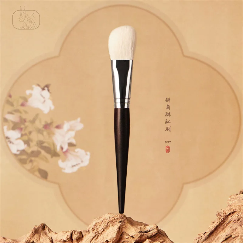 Ébano G37 pó blush pincel de pêlos grooming escova de Cangzhou Teresa maquiagem escova de ferramentas de beleza
