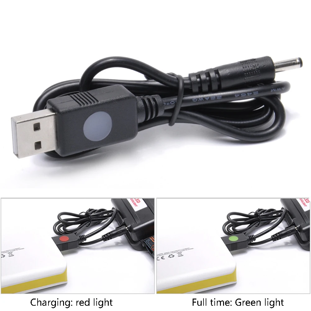 Computador Farol Lanterna de Cabeça Fio de Luz Indicadora de Carregamento do Cabo Adaptador de Carregador USB Lanterna