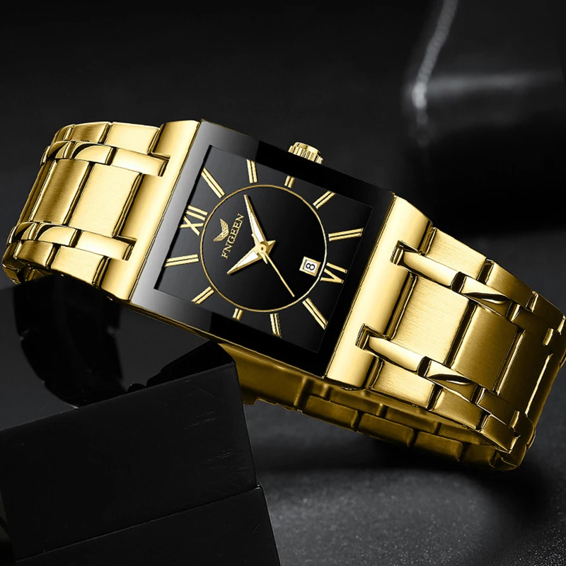 FNGEEN Marca 2023 Clássico da Moda Quartzo Relógio Homens Relógios Impermeável de Aço Inoxidável Pulseira de Desporto do Exército Relógio Masculino