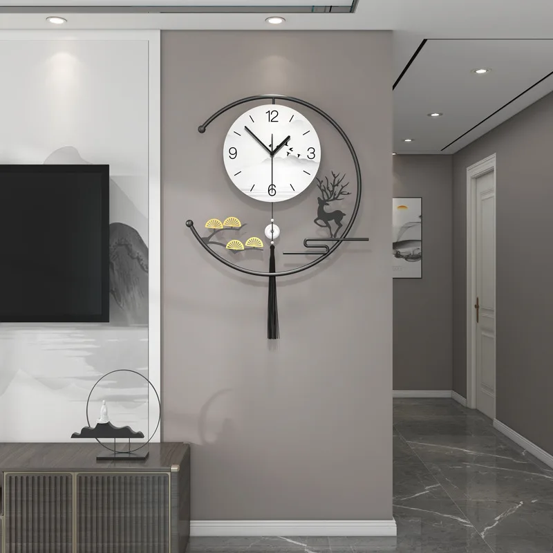 Relógio De Parede Sala De Estar Moderna Casa Simples Relógio De Luz De Luxo, Decoração De Interiores