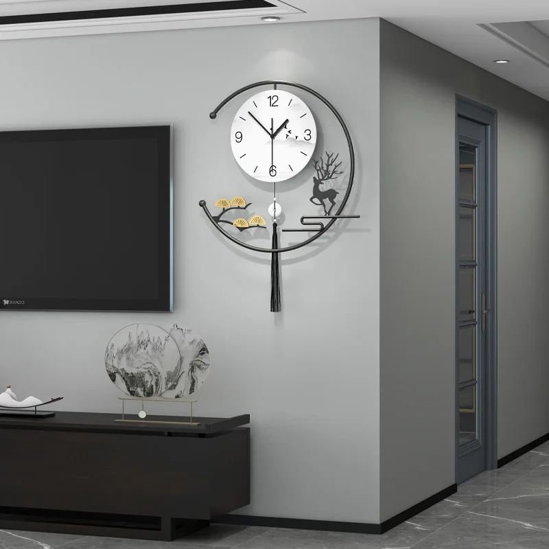 Relógio De Parede Sala De Estar Moderna Casa Simples Relógio De Luz De Luxo, Decoração De Interiores