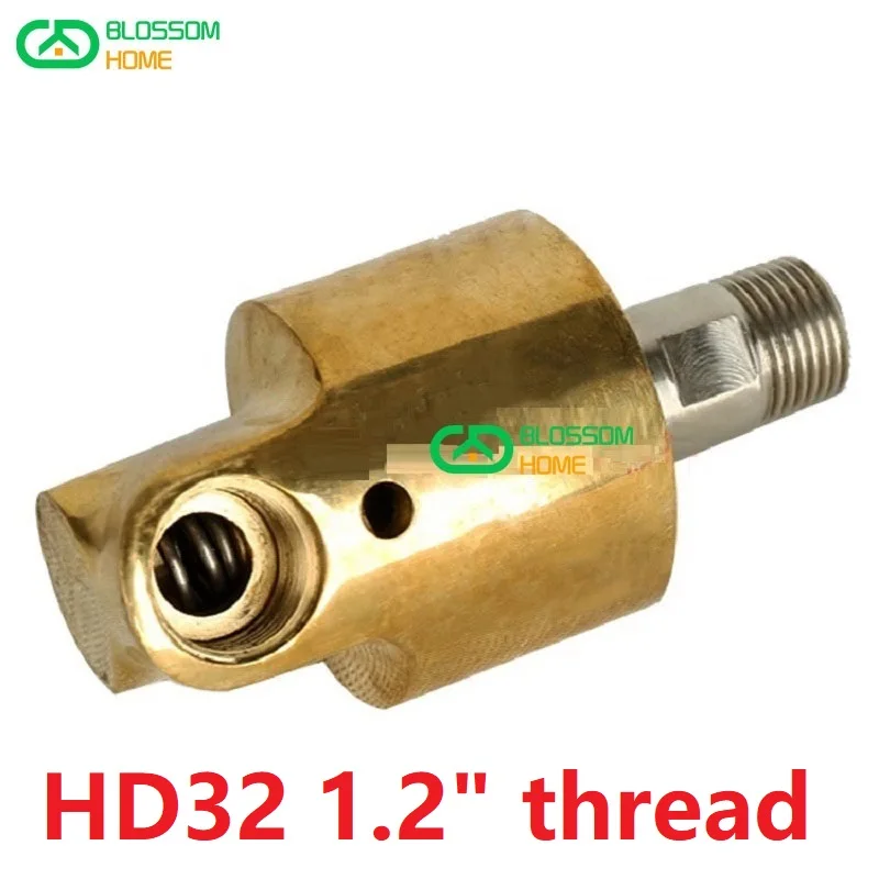 HD32 DN32 1.2 polegadas junta rotativa 360 rotary conjunta de Água, ar, óleo de giro para atrelado Spray universal conector de latão de rotação da união