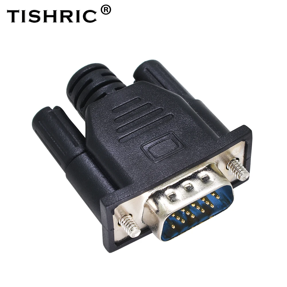 TISHRIC VGA Dummy Plug Virtual Emulador de Exibição Adaptador DDC Edid de Suporte a resolução de 1920x1080P Para Placa de Vídeo BTC Mineração Mineiro