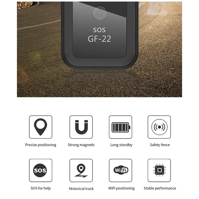 GF-22 Magnético Rastreador de Carro GPS Posicionador de Rastreamento em Tempo Real Mini Localizador SIM Pastilhas de Animais de estimação Anti-Lost Dispositivo Rastreador Wifi