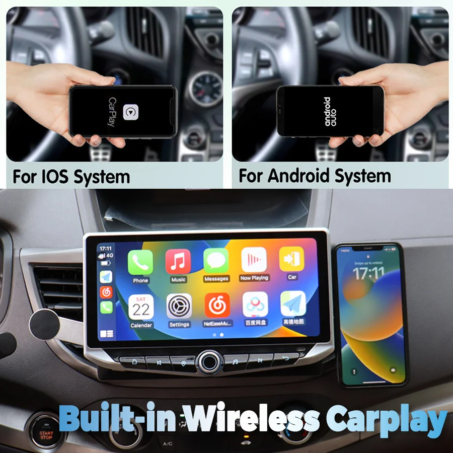 10.88 polegadas Android Qled Tela do Rádio do Carro Multimidia Autoradio Para FIAT DUCATO 2016 2017 2018 2022 wi-FI Bluetooth CarPlay GPS DSP