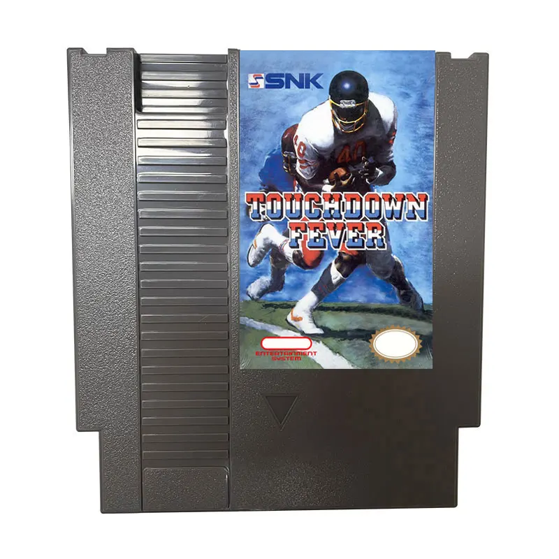 Touchdown-febre de 72 pinos Cartucho de Jogo Para NES 8 Bits de Vídeo NTSC e PAl Jogo de Console