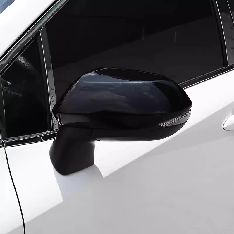 1 Par de Carro da Frente Esquerda e à Direita Lado da Porta de Espelho de Vista Traseira Tampa ABS com Fibra de Carbono Tampa da Guarnição para Toyota Corolla 2019 2020 2021 2022
