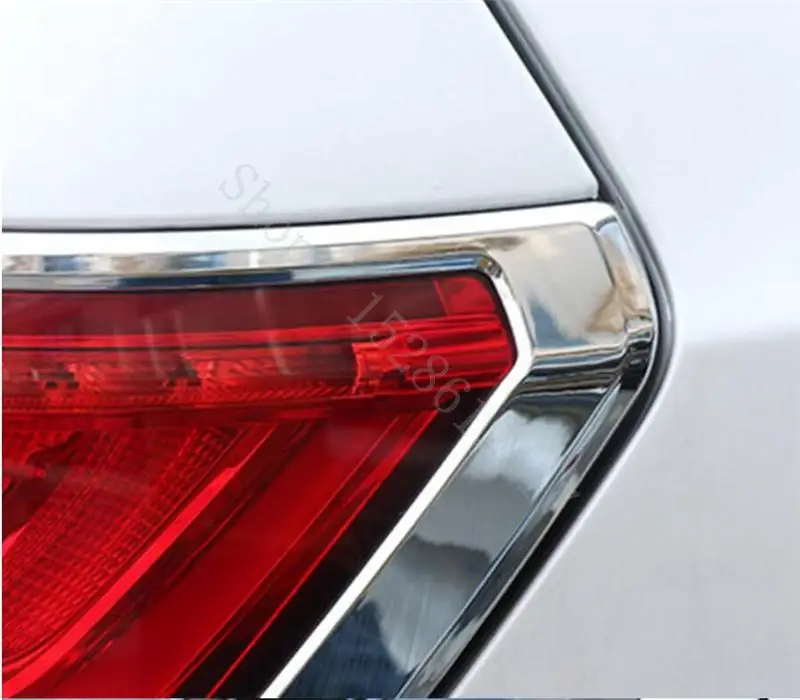 Acessórios para carro ABS Cromado Exterior lanterna traseira Tampa Depois de a Lâmpada de Luz Guarnições Protetor de Quadro 2Pcs Para o Audi Q5 2013 2014 2015 2016