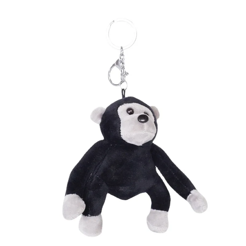 13cm de Pelúcia Gorila Brinquedos Chave de Cadeia Animal Bonito Cartoon Doll Carro Saco de Decoração de Casa Pingente Macio Travesseiro Menino Menina Acessórios do Presente