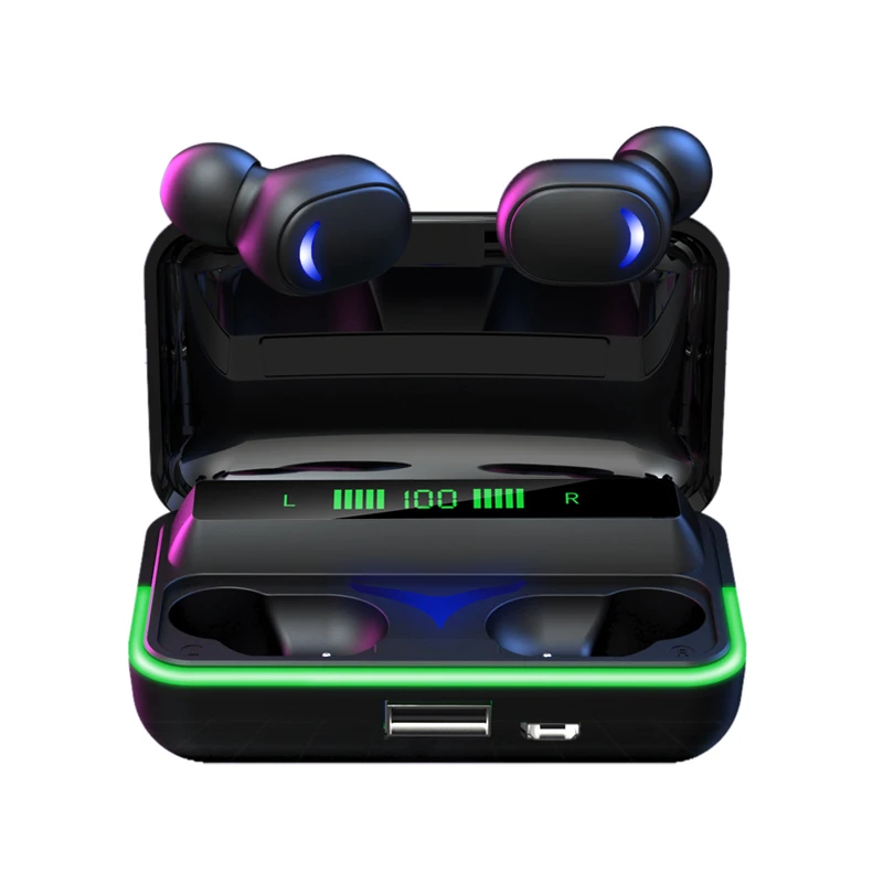 5pcs TWS E10 Bluetooth 5.1 Fones de ouvido sem Fio, Fones de ouvido EM Ouvido Estéreo com Cancelamento de Ruído de Esportes Fones de ouvido Fones de ouvido para Iphon