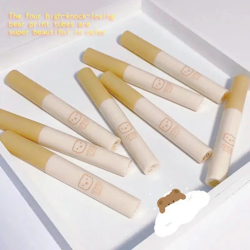 Quatro Pack Lip Glaze Conjunto De Lábio De Barro Fosco Veludo Simples Batom De Longa Duração Lip Tint Líquido Cosméticos Batom Suave Brilho Labial
