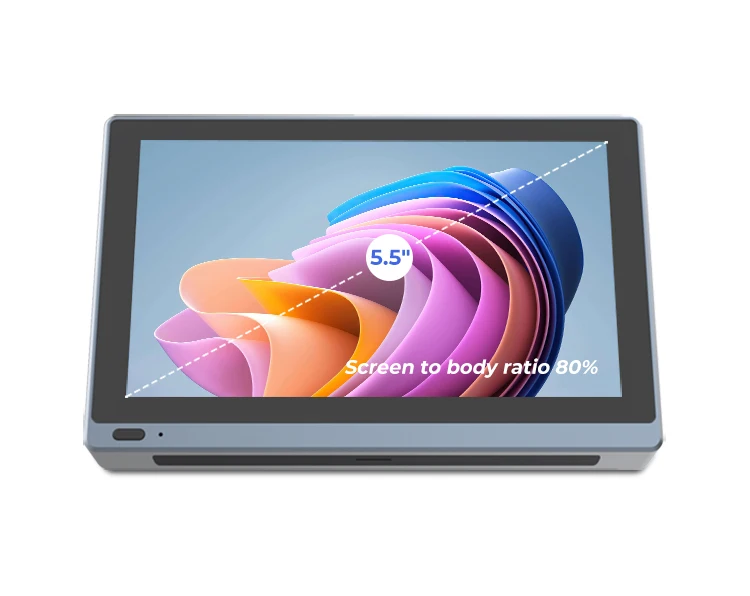 2023 Portátil de Bolso Tablet Mini Caixa do PC Windows, 11 De 5.5 Polegadas Touch Screen Intel J4125 8GB RAM de 128 gb wi-Fi 6.0 BT5.2 RJ45 ambiente de Trabalho