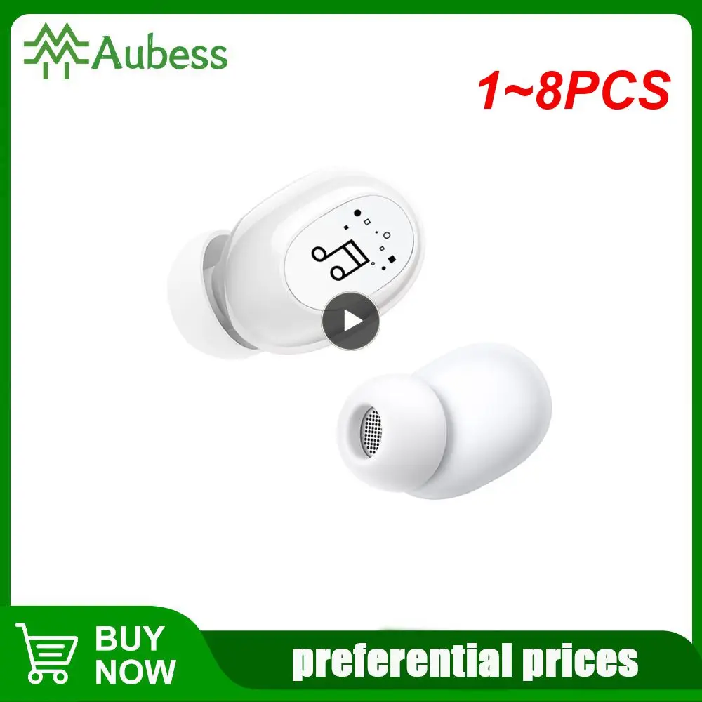 1~8PCS Mini Fone de Ouvido Estéreo Fone de ouvido sem Fio Invisível Auriculares do Auricular mãos-livres Auricular para huawei