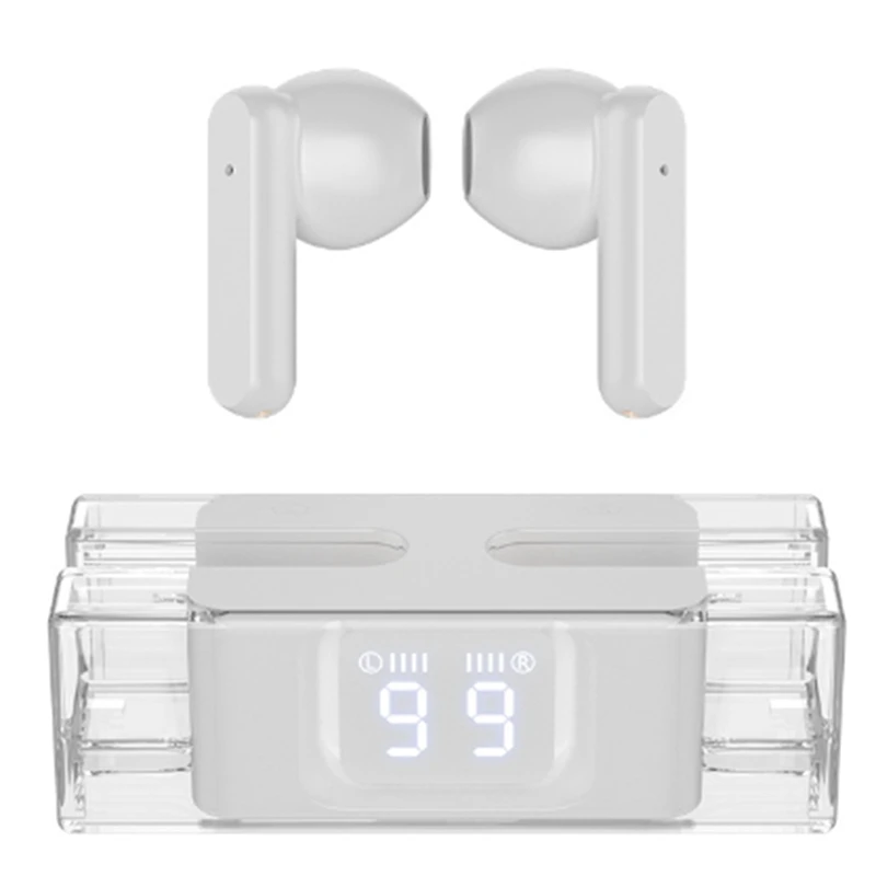 Novo SP28 Bluetooth sem Fio 5.3 TWS Fones de ouvido Smart Touch Chamada de Fones de ouvido Impermeável de Cancelamento de Ruído Fones de ouvido de Jogos