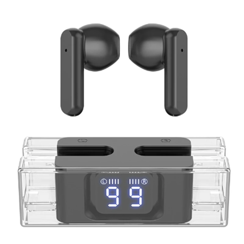 Novo SP28 Bluetooth sem Fio 5.3 TWS Fones de ouvido Smart Touch Chamada de Fones de ouvido Impermeável de Cancelamento de Ruído Fones de ouvido de Jogos