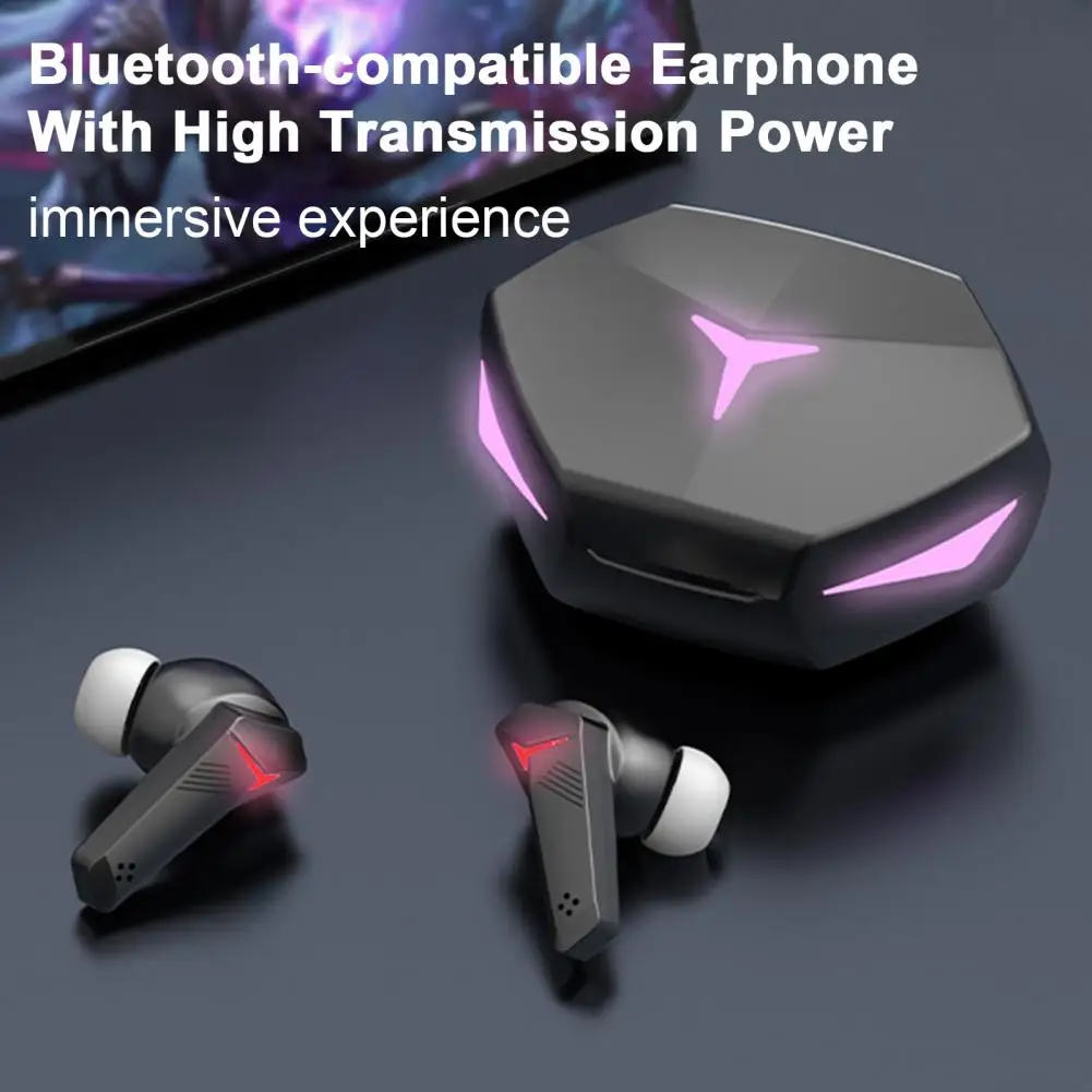 Fone de ouvido sem fio com Sem Perda de Som Modo de Jogo Mergulhe de Alta fidelidade de Áudio para Jogos com modo Dual Bluetooth 5.2 sem Fio