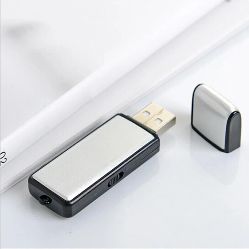 USB Gravador de Voz Unidade Flash USB Recarregável de Voz Digital Gravador de Áudio Para PC Reunião Entrevista de Gravação
