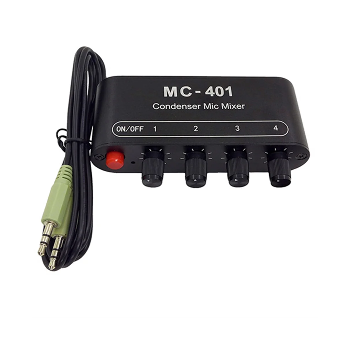 Novo Mini Mixer de Áudio Microfone de Condensador Mixer de Quatro-Em-Um Amplificador de Microfone para Computador Celular Placa de Som