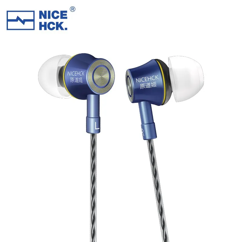 NiceHCK YD520 10mm animal de ESTIMAÇÃO Dinâmica do Controlador de hi-fi de Ajuste Equilibrado No ouvido Audiófilo Fone de ouvido Microfone HD