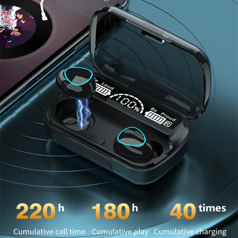 2023 NOVO TWS Bluetooth sem Fio a Música de Fones de ouvido de Redução de Ruído 9D Aparelhagem hi-fi Estéreo de Fones de ouvido Impermeável Esportes Fone de ouvido para o iphone