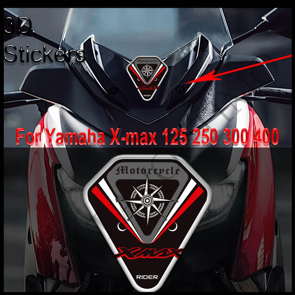 Moto Yamaha X-max Xmax X Max 125 250 300 400 Scooters de pára-brisa, pára-Brisas Tela Escudo de Vento Emblema Logotipo Adesivos