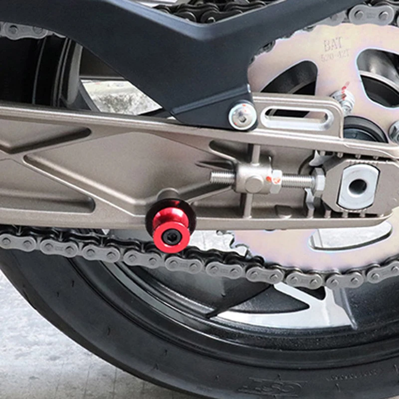 CNC Acessórios da Motocicleta de Alumínio 8mm braço oscilante Carretel Deslizante Suporte Parafusos Para a SUZUKI VStrom V Strom 250 650 1000 1050 XT DL