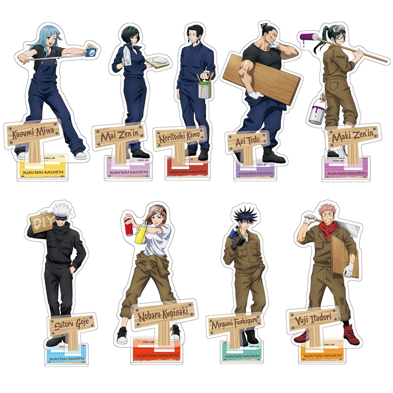 Anime Jujutsu Kaisen Acrílico Stand Decoração De Trabalho A Figura Do Modelo De Placa De Mesa Decoração Yuji Itadori Kugisaki Nobara Cosplay