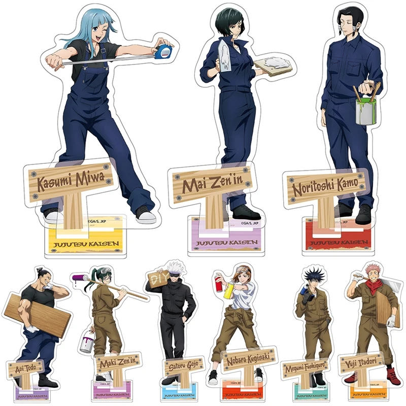 Anime Jujutsu Kaisen Acrílico Stand Decoração De Trabalho A Figura Do Modelo De Placa De Mesa Decoração Yuji Itadori Kugisaki Nobara Cosplay