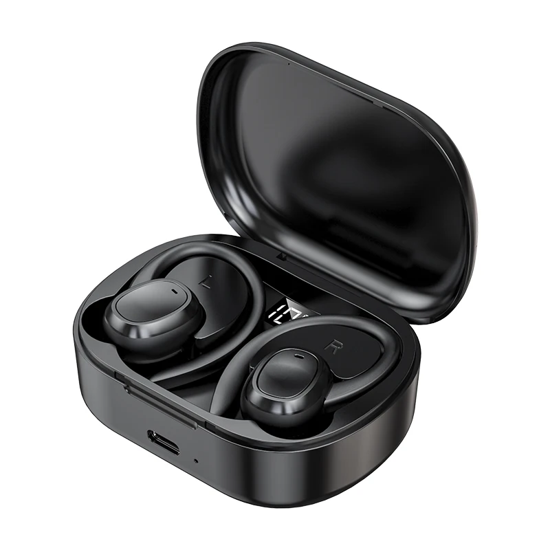 TWS Bluetooth 5.3 Fones de ouvido Siri 300mAh sem Fio Fone de ouvido em Ouvido, Esportes Jogo de Música Impermeável Fones de ouvido Fones de ouvido com Microfone