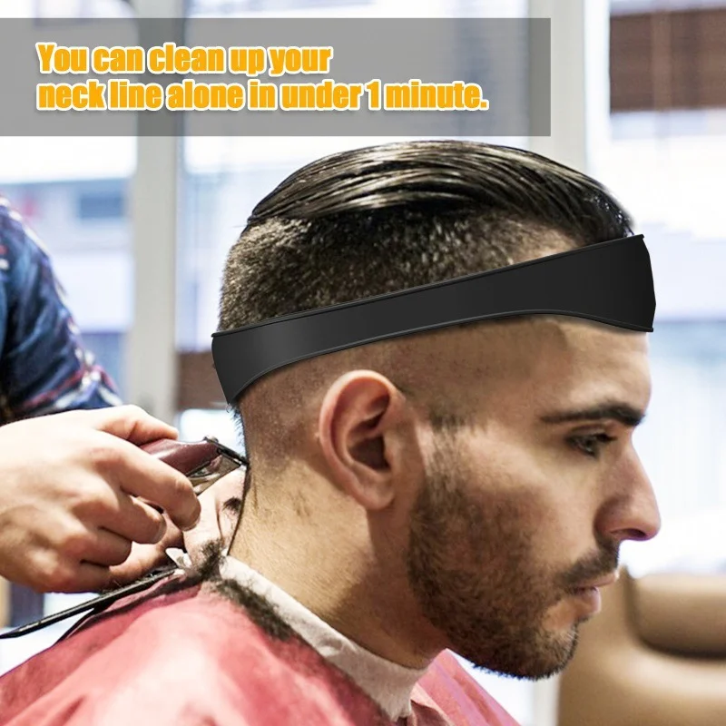 DIY Homens de Cabelo Desbaste Régua Decote Guia de Cortes de cabelo Curvo Cabeça Styler Régua Barbeiro Pente para Barba Ferramentas de Estilo de Cabelo Ferramenta