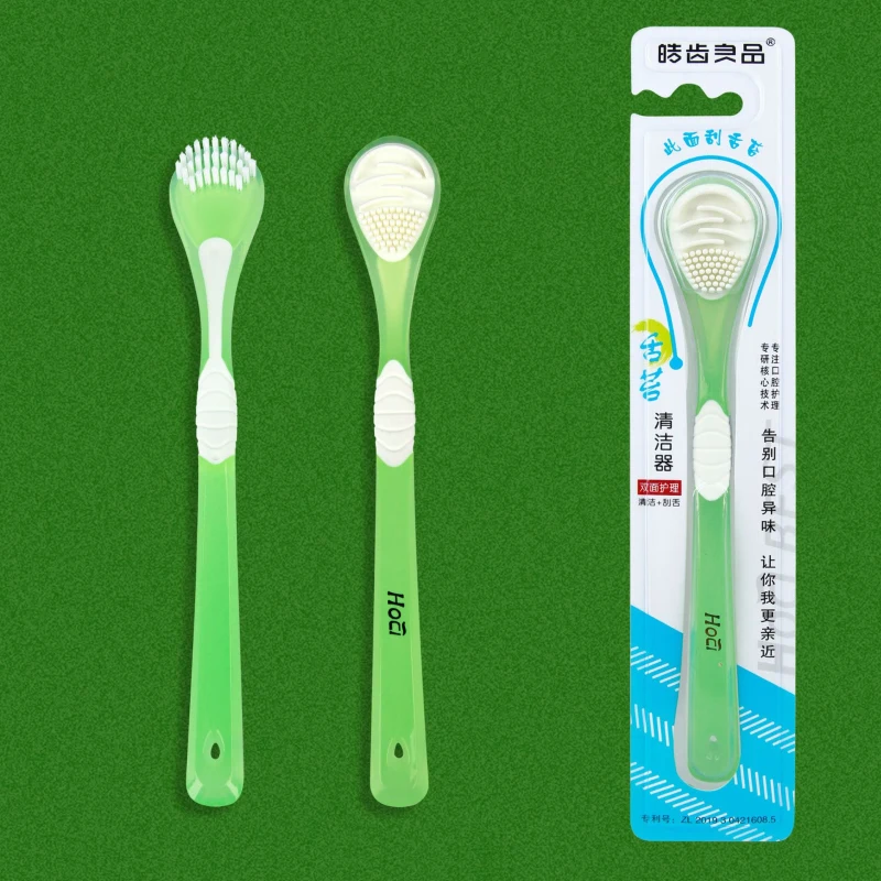 1~5PCS Fácil De Usar Raspador de Língua Escova de dentes de Design de Dupla face Limpador de Língua Escova Dentista Recomenda Melhora da Higiene Oral